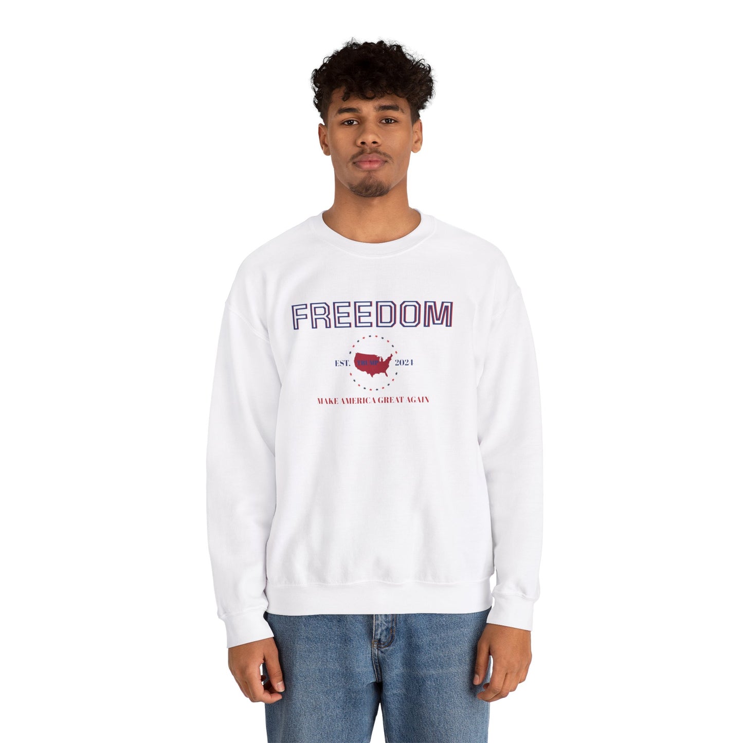 Freedom MAGA Crewneck Sweatshirt