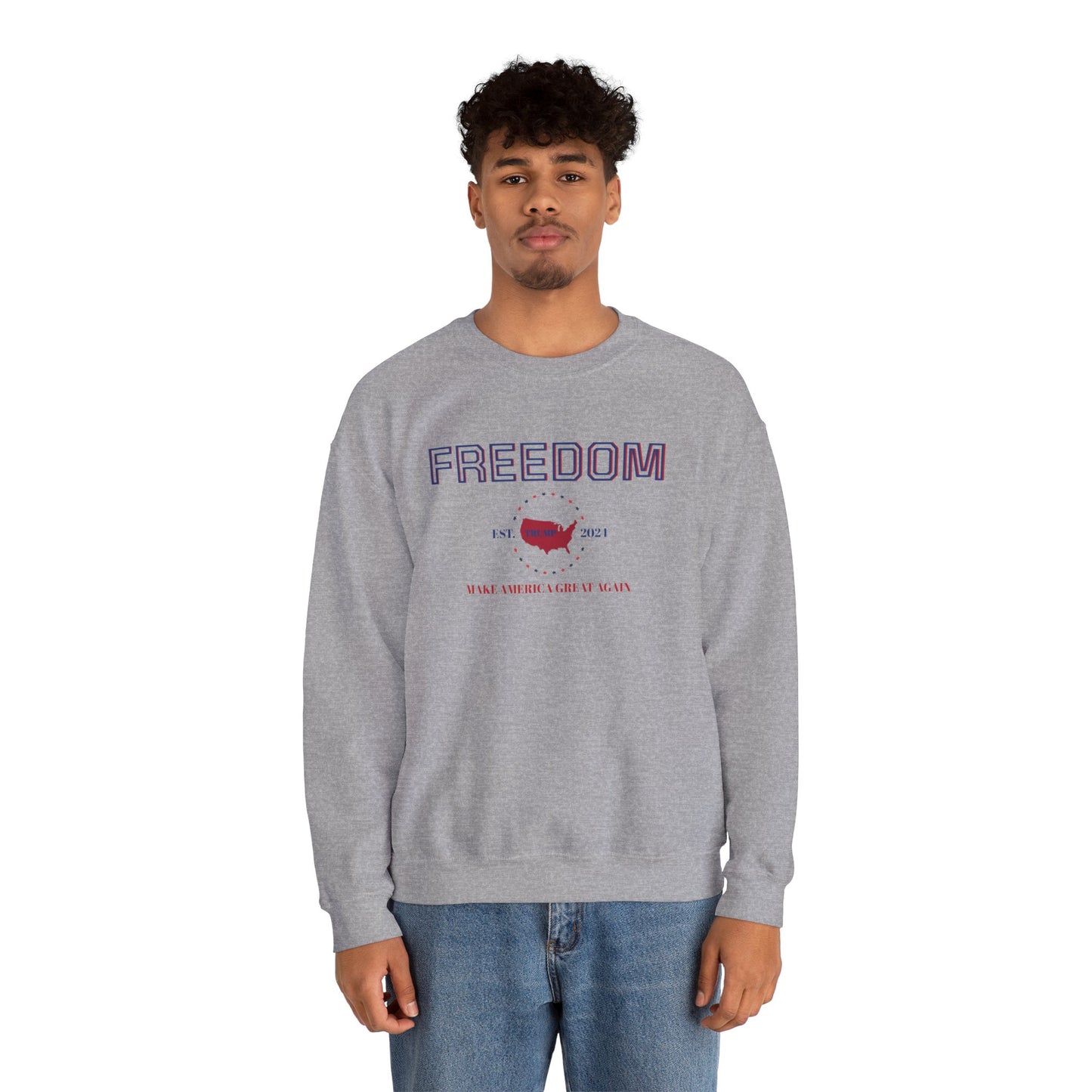 Freedom MAGA Crewneck Sweatshirt