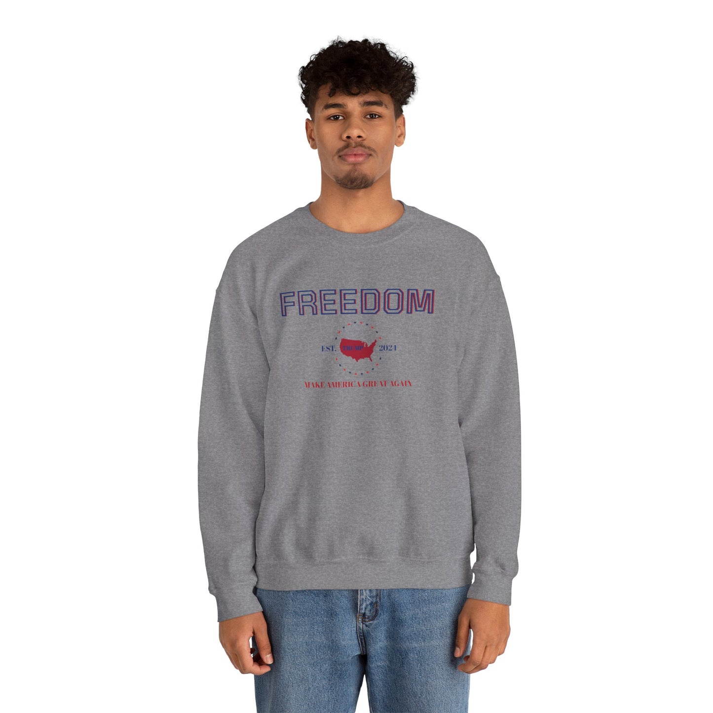 Freedom MAGA Crewneck Sweatshirt